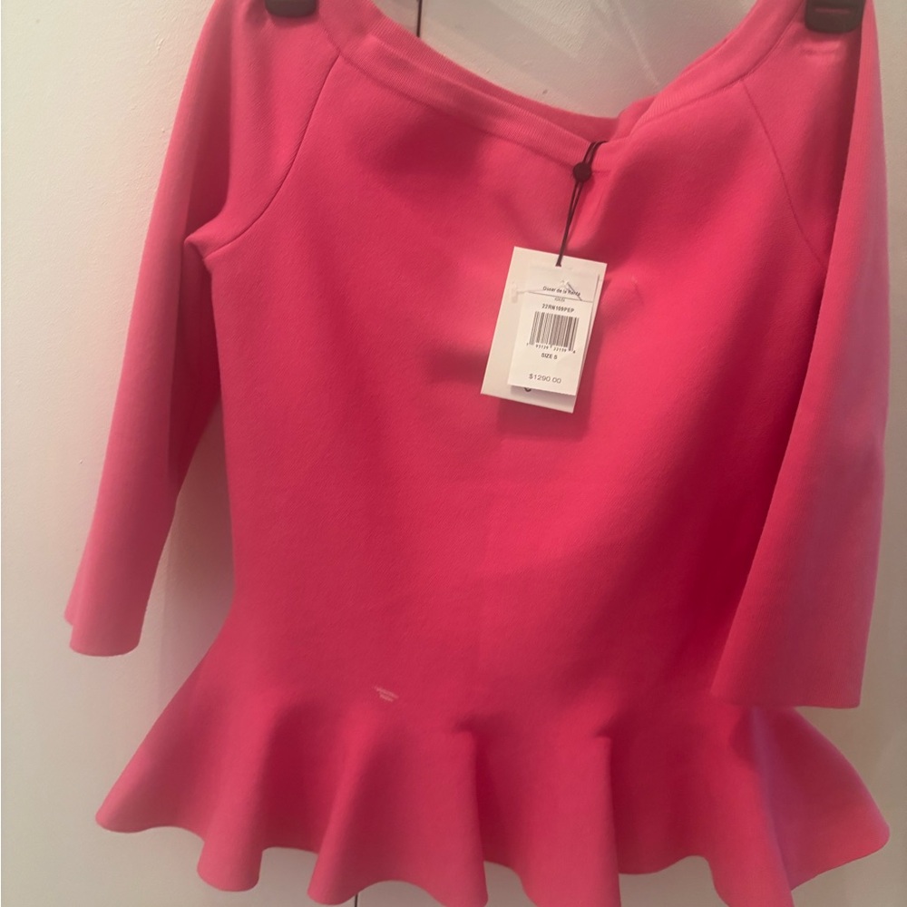 Pink Peplum Top